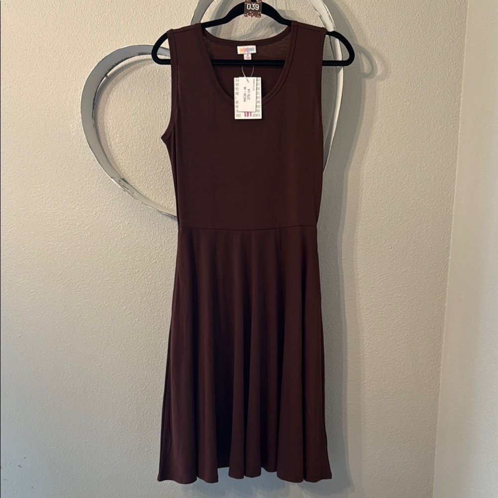 Lularoe Brown Sleeveless Nikki Dress